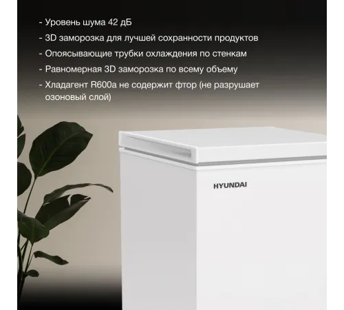 Морозильный ларь Hyundai CH10081 белый