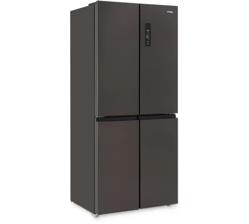 Холодильник Hyundai CM45043F 3-хкамерн. черная сталь