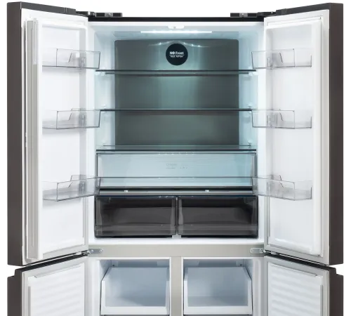 Холодильник Hyundai CM45043F 3-хкамерн. черная сталь