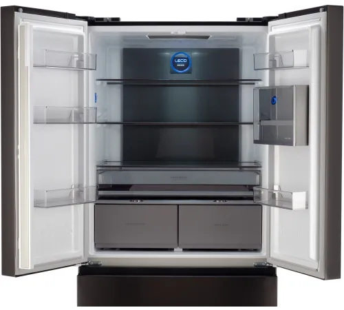 Холодильник Hyundai CM55043F 3-хкамерн. черная сталь