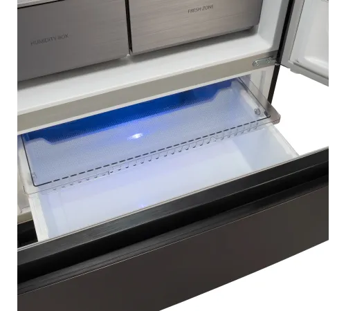 Холодильник Hyundai CM55043F 3-хкамерн. черная сталь