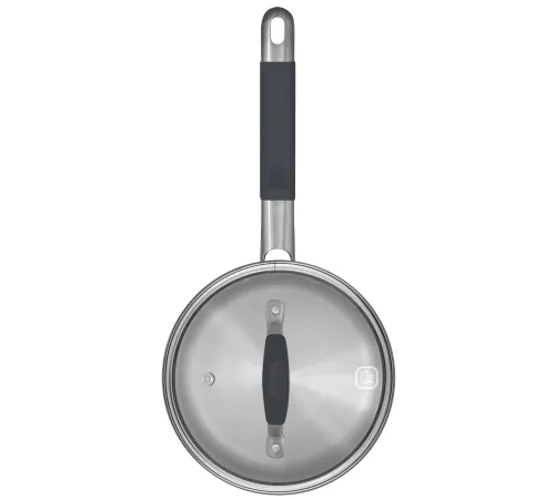 Ковш Rondell Stern RDS-008, 1.9л, с крышкой 16см, серый