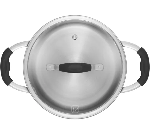 Кастрюля Rondell Stern RDS-019 4.7л. d=24см (с крышкой) серый Кастрюля Rondell Stern RDS-019 4.7л. d=24см (с крышкой) серый
