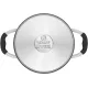 Кастрюля Rondell Stern RDS-019 4.7л. d=24см (с крышкой) серый