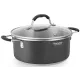 Кастрюля Rondell Stern RDS-019 4.7л. d=24см (с крышкой) серый