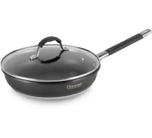 Сковорода Rondell Stern RDS-1264 круглая 26см покрытие: Excalibur (с крышкой) серый