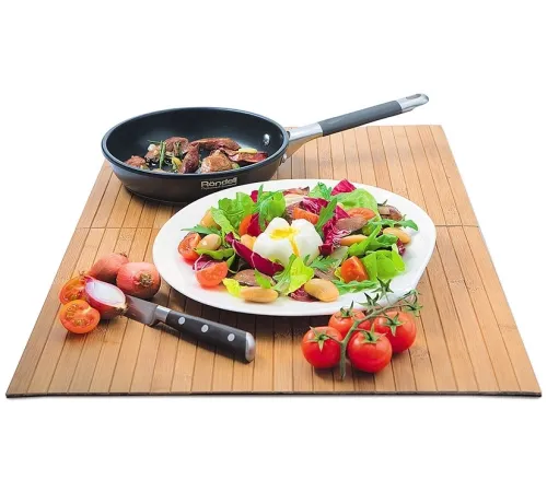 Сковорода Rondell Stern RDS-092 круглая 24см покрытие: Excalibur ручка несъемная (с крышкой) серый