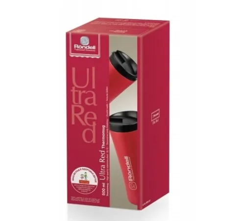 Термокружка для напитков Rondell Ultra RDS-230 0.5л. бордовый картонная коробка Термокружка для напитков Rondell Ultra RDS-230 0.5л. бордовый картонная коробка