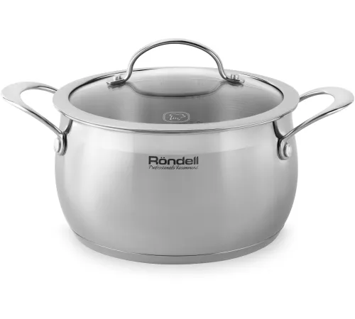 Кастрюля Rondell Admiring RDS-725, 3.8л, 20см, с крышкой, стальной