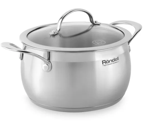 Кастрюля Rondell Admiring RDS-725, 3.8л, 20см, с крышкой, стальной