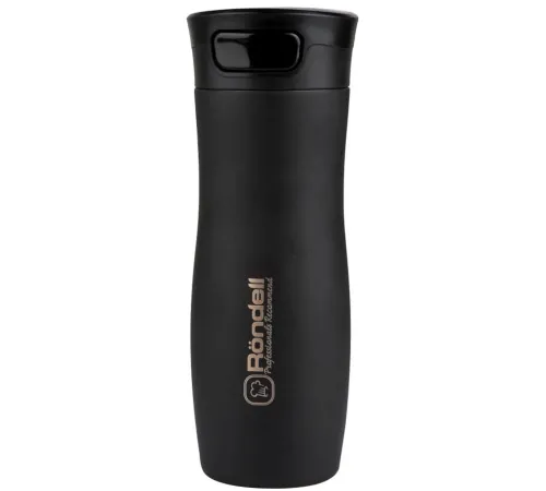 Термокружка для напитков Rondell Tezoro RDS-836 0.4л. черный картонная коробка