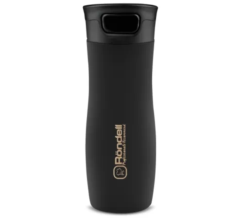 Термокружка для напитков Rondell Tezoro RDS-836 0.4л. черный картонная коробка