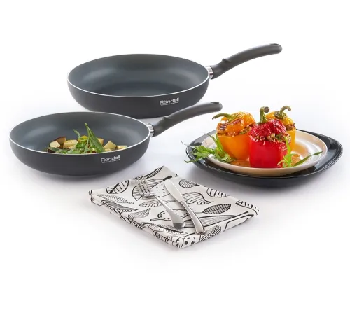 Сковорода Rondell Drive RDA-885 круглая 26см покрытие: Xylan Plus ручка несъемная (без крышки) серый