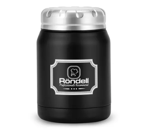 Термос для напитков/еды Rondell Picnic RDS-942 0.5л. черный картонная коробка Термос для напитков/еды Rondell Picnic RDS-942 0.5л. черный картонная коробка