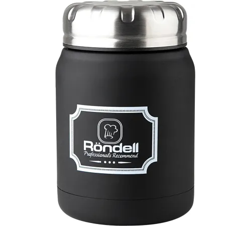 Термос для напитков/еды Rondell Picnic RDS-942 0.5л. черный картонная коробка Термос для напитков/еды Rondell Picnic RDS-942 0.5л. черный картонная коробка