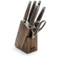 Набор ножей кухон. Rondell RD-984 компл.:7предм. подставка/ножницы коричневый подар.коробка