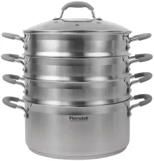 Кастрюля-пароварка Rondell RDS-1103 16.7л. d=26см (с крышкой) стальной