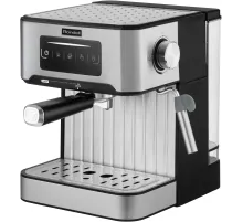 Кофеварка рожковая Rondell RDE-1106 серебристый, исп. кофе - молотый, 1.6 л, 850 Вт, 20 Бар.