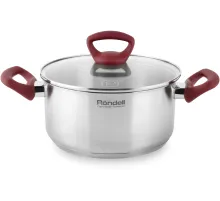 Кастрюля Rondell Heidi RDS-1113, 2.8л, 20см, с крышкой, стальной
