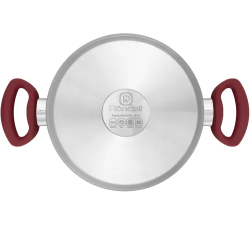 Кастрюля Rondell Heidi RDS-1114, 4.8л, с крышкой, 24см, стальной