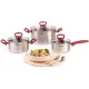 Кастрюля Rondell Heidi RDS-1114, 4.8л, с крышкой, 24см, стальной