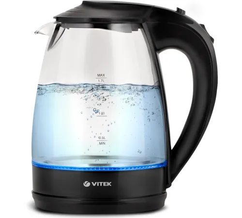 Чайник электрический Vitek VT-1122 1.7л. 2200Вт прозрачный корпус: стекло/пластик Чайник электрический Vitek VT-1122 1.7л. 2200Вт прозрачный корпус: стекло/пластик