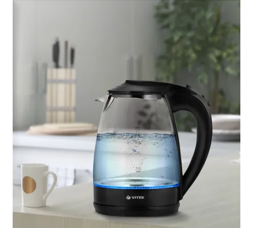 Чайник электрический Vitek VT-1122 1.7л. 2200Вт прозрачный корпус: стекло/пластик Чайник электрический Vitek VT-1122 1.7л. 2200Вт прозрачный корпус: стекло/пластик
