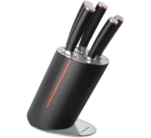 Набор ножей кухон. Rondell RD-1130 компл.:6предм. с подставкой черный подар.коробка