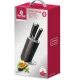 Набор ножей кухон. Rondell RD-1130 компл.:6предм. с подставкой черный подар.коробка