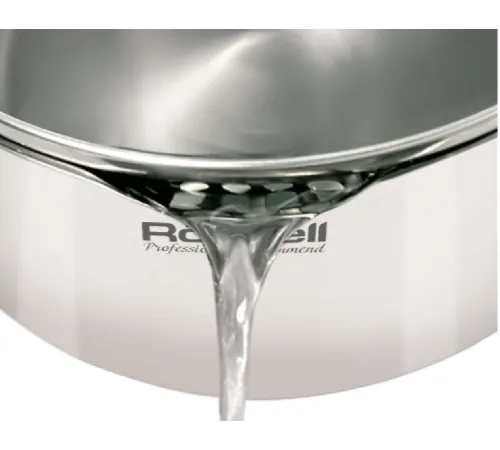 Кастрюля Rondell Flamme RDS-023 2.3л. d=18см (с крышкой) стальной Кастрюля Rondell Flamme RDS-023 2.3л. d=18см (с крышкой) стальной