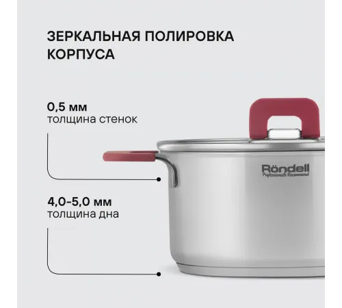 Набор посуды Rondell Savvy RDS-1189 10 предметов Набор посуды Rondell Savvy RDS-1189 10 предметов
