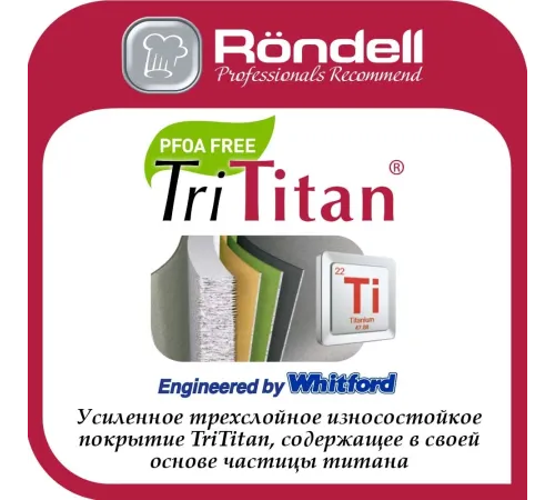 Сотейник Rondell Zeita Neu RDA-1203 d=28см (с крышкой) черный