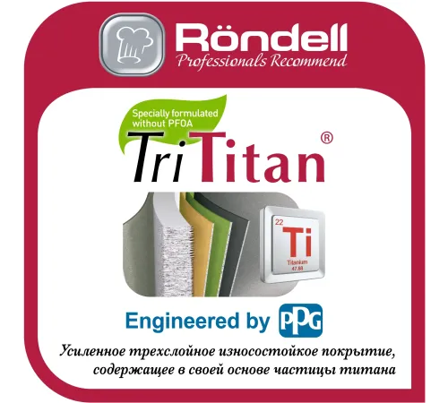 Сковорода-гриль Rondell Zeita Neu RDA-1204 квадратная 28см покрытие: TriTitan ручка несъемная (без крышки) черный Сковорода-гриль Rondell Zeita Neu RDA-1204 квадратная 28см покрытие: TriTitan ручка несъемная (без крышки) черный