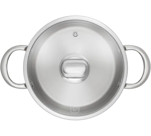Кастрюля Rondell Merkur RDS-1224 5.1л. d=24см (с крышкой) стальной Кастрюля Rondell Merkur RDS-1224 5.1л. d=24см (с крышкой) стальной