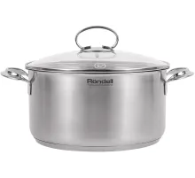 Кастрюля Rondell Zart RDS-1227 5.1л. d=24см (с крышкой) стальной
