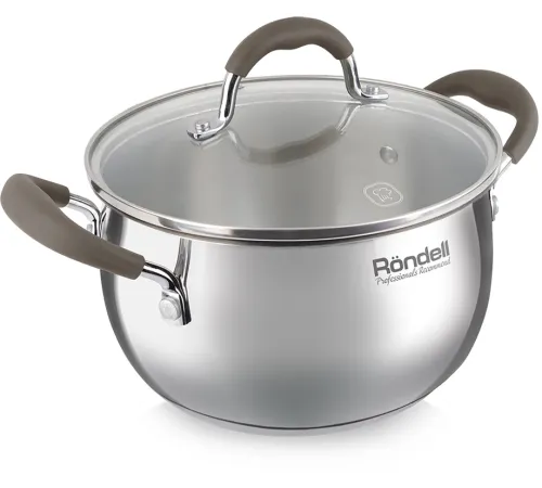 Кастрюля Rondell Konzept RDS-1229 3.3л. d=20см (с крышкой) стальной Кастрюля Rondell Konzept RDS-1229 3.3л. d=20см (с крышкой) стальной