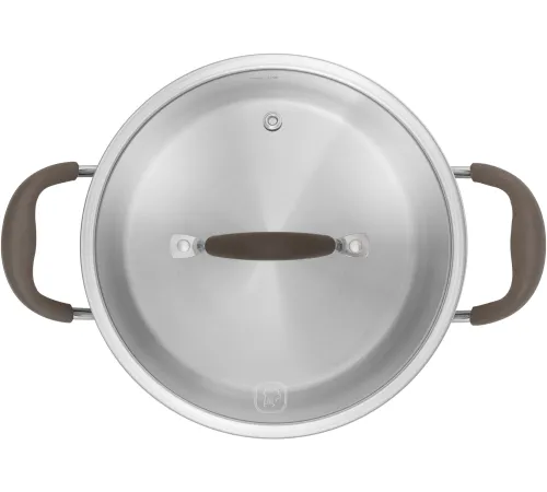 Кастрюля Rondell Konzept RDS-1230 6л. d=22см (с крышкой) стальной Кастрюля Rondell Konzept RDS-1230 6л. d=22см (с крышкой) стальной
