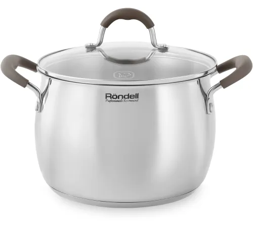 Кастрюля Rondell Konzept RDS-1230 6л. d=22см (с крышкой) стальной Кастрюля Rondell Konzept RDS-1230 6л. d=22см (с крышкой) стальной