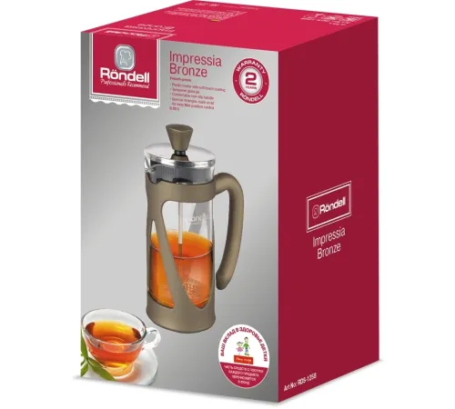 Френч-пресс Rondell Impressia Bronze RDS-1258 0.35л бронзовый