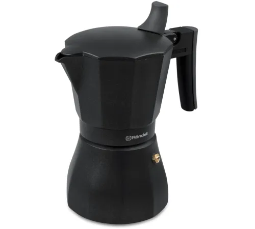 Кофеварка гейзерн. Rondell Kafferro RDA-1275 0.45л алюминий темно-серый