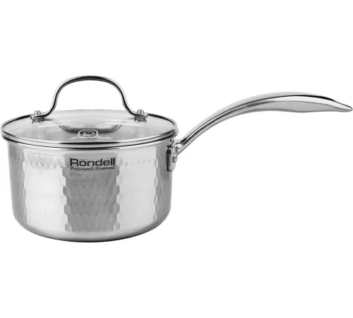 Ковш Rondell RainDrops RDS-1292 1.7л. d=16см (с крышкой) стальной Ковш Rondell RainDrops RDS-1292 1.7л. d=16см (с крышкой) стальной