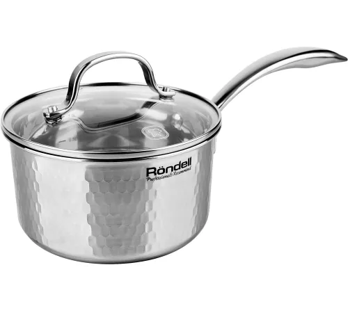 Ковш Rondell RainDrops RDS-1292 1.7л. d=16см (с крышкой) стальной Ковш Rondell RainDrops RDS-1292 1.7л. d=16см (с крышкой) стальной