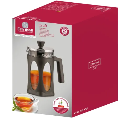 Френч-пресс Rondell Craft RDS-1302 0.8л серый Френч-пресс Rondell Craft RDS-1302 0.8л серый