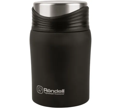 Термос для еды Rondell Walzer RDS-1303 0.7л. черный картонная коробка Термос для еды Rondell Walzer RDS-1303 0.7л. черный картонная коробка