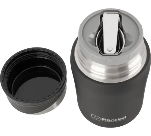 Термос для еды Rondell Walzer RDS-1303 0.7л. черный картонная коробка Термос для еды Rondell Walzer RDS-1303 0.7л. черный картонная коробка