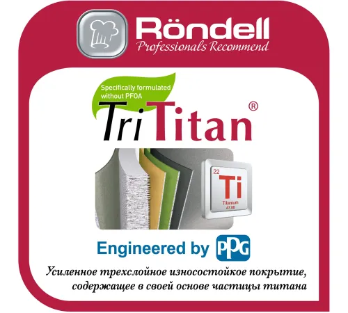 Сковорода Rondell Craft RDA-1334, 20см, без крышки, черный