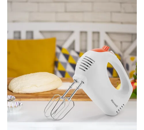Миксер ручной Maxwell MW-1358 300Вт белый Миксер ручной Maxwell MW-1358 300Вт белый