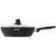 Сковорода Rondell Frank RDA-1374, круглая 28см, покрытие: Xylan Plus ручка несъемная (с крышкой), черный