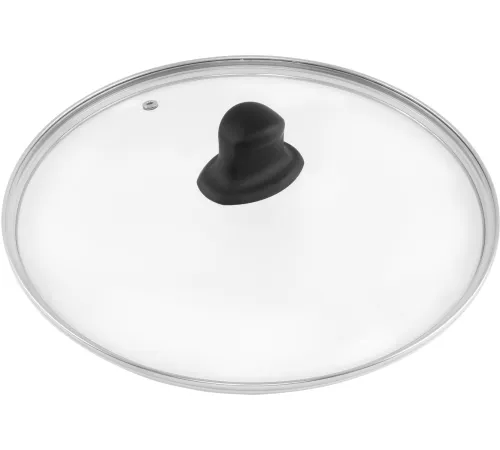 Сковорода Rondell Frank RDA-1374, круглая 28см, покрытие: Xylan Plus ручка несъемная (с крышкой), черный