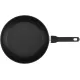 Сковорода Rondell Frank RDA-1374, круглая 28см, покрытие: Xylan Plus ручка несъемная (с крышкой), черный